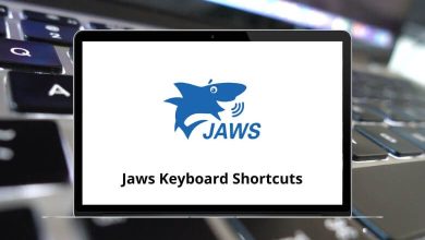 Jaws Keyboard Shortcuts