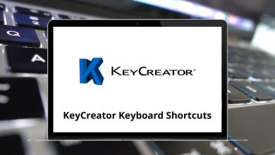 KeyCreator Keyboard Shortcuts