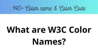 What are W3C Color Names