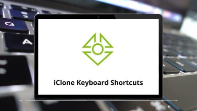 iClone Keyboard Shortcuts