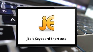 jEdit Keyboard Shortcuts