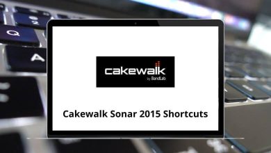 Cakewalk Sonar 2015 Keyboard Shortcuts