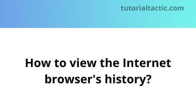 How to view the Internet browser's history