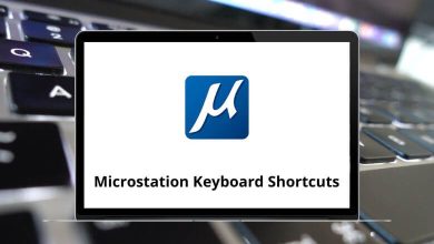 Microstation Keyboard Shortcuts