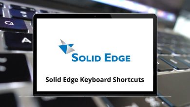 Solid Edge Keyboard Shortcuts
