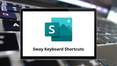 Sway Keyboard Shortcuts