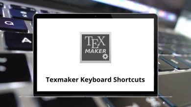 Texmaker Keyboard Shortcuts