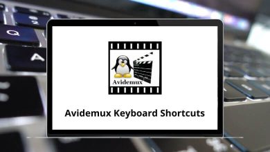 Avidemux Keyboard Shortcuts