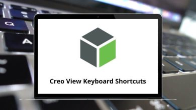 Creo View Keyboard Shortcuts