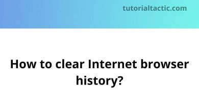 How to clear Internet browser history