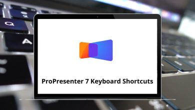 ProPresenter 7 Keyboard Shortcuts