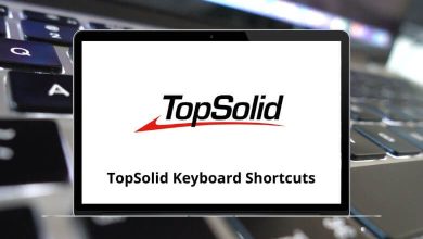 TopSolid Keyboard Shortcuts