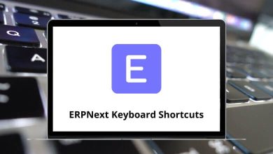 ERPNext Keyboard Shortcuts