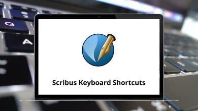 Scribus Keyboard Shortcuts