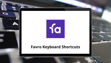 Favro Keyboard Shortcuts