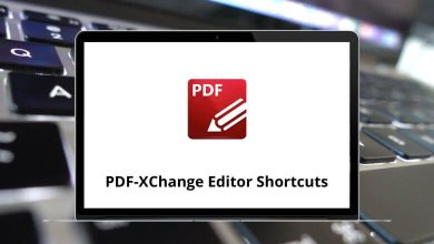 PDF-XChange Editor Keyboard Shortcuts