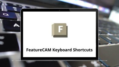 FeatureCAM Keyboard Shortcuts