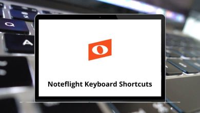 Noteflight Keyboard Shortcuts