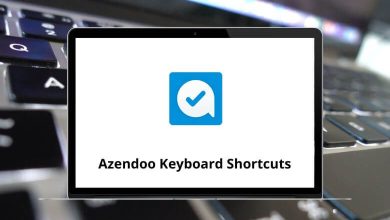 Azendoo Keyboard Shortcuts