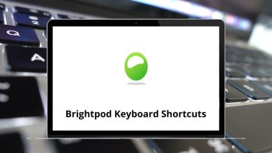 Brightpod Keyboard Shortcuts