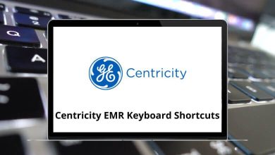 Centricity EMR Keyboard Shortcuts