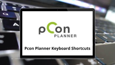 Pcon Planner Keyboard Shortcuts