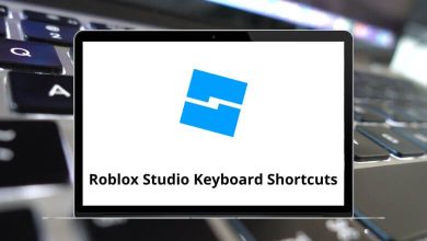 Roblox Studio Keyboard Shortcuts