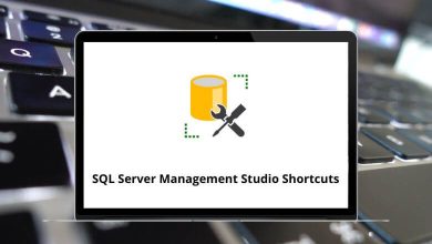 SQL Server Management Studio Shortcuts