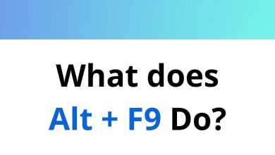 What does Alt+F9 do