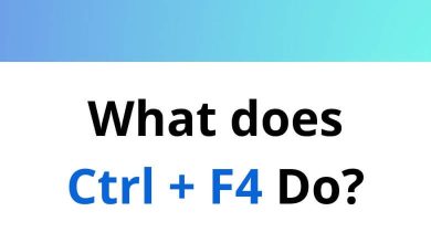 What does Ctrl + F4 Do