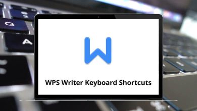 WPS Writer Keyboard Shortcuts