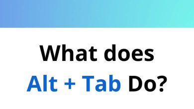 What does Alt + Tab Do