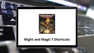 Might and Magic 7 Keyboard Shortcuts
