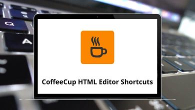 CoffeeCup HTML Editor Keyboard Shortcuts