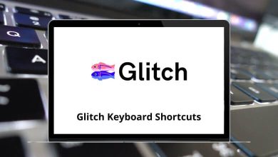 Glitch Keyboard Shortcuts