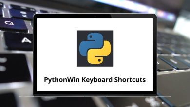 PythonWin Keyboard Shortcuts