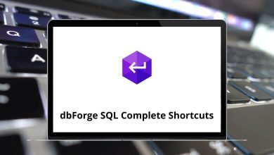 dbForge SQL Complete Shortcuts