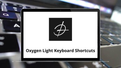 Oxygen Light Keyboard Shortcuts
