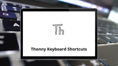 Thonny Keyboard Shortcuts