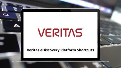 Veritas eDiscovery Platform Shortcuts