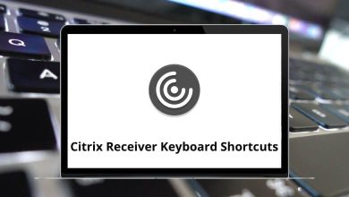 Citrix Receiver Keyboard Shortcuts