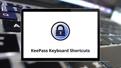 KeePass Keyboard Shortcuts