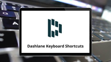 Dashlane Keyboard Shortcuts