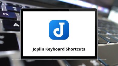 Joplin Keyboard Shortcuts