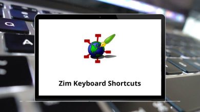 Zim Keyboard Shortcuts