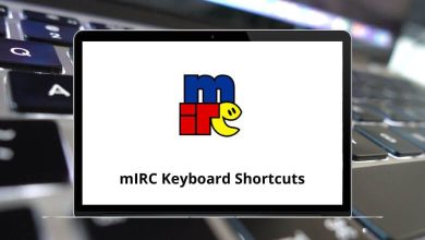 mIRC Keyboard Shortcuts