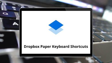 Dropbox Paper Keyboard Shortcuts