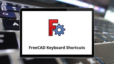 FreeCAD Keyboard Shortcuts