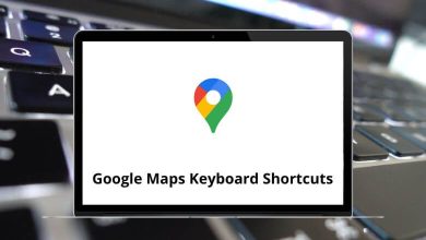 Google Maps Keyboard Shortcuts