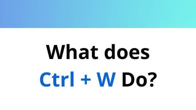 What does Ctrl+W do